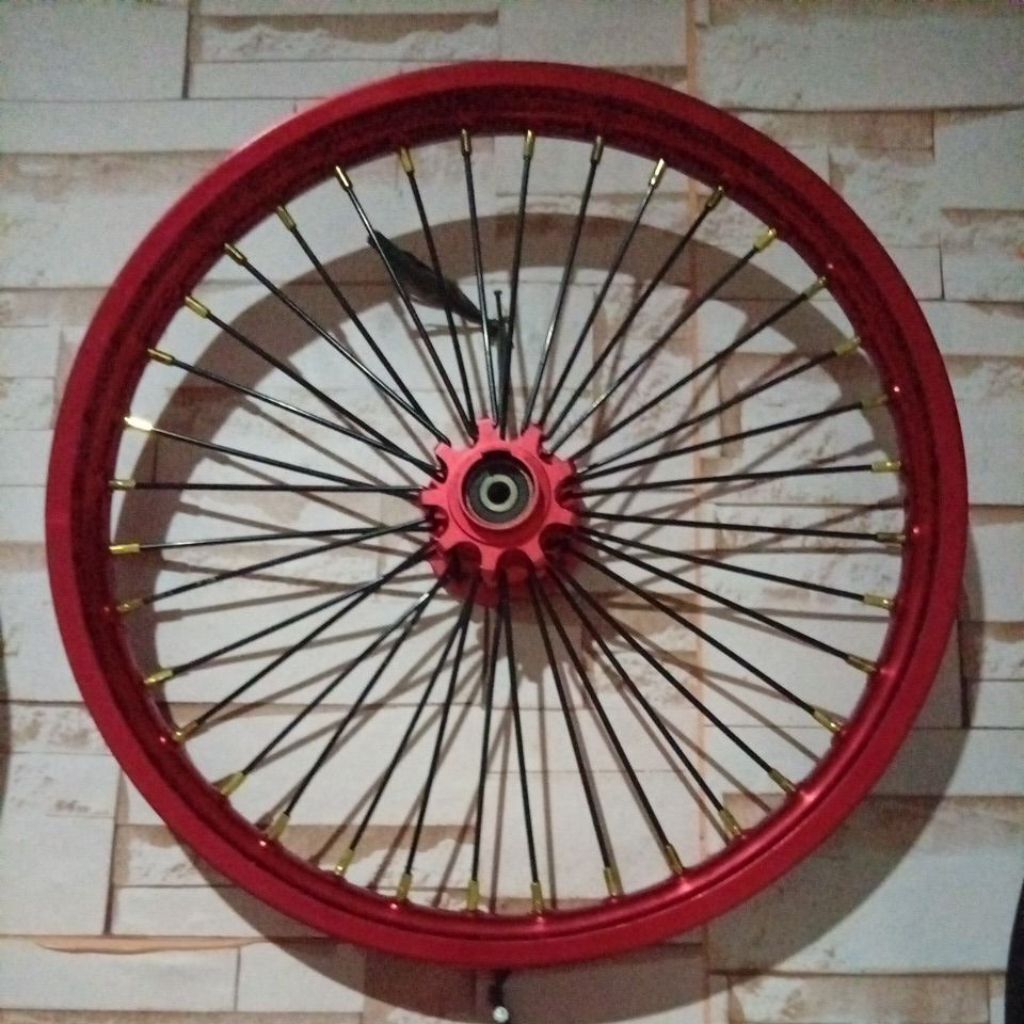 Velg Depan Vrossi Ring 17 x 140 Tromol Belimbing Trusty Mio Sporty/Soul/Mio Smile/Nouvo Merah