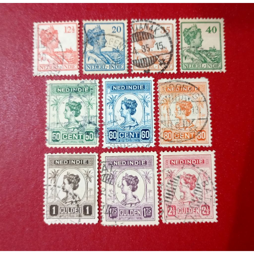 PRANGKO NED INDIE RATU WILHELMINA 1913 - 1932