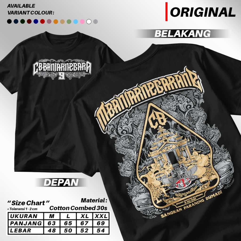 KAOS ACARA CB BANJARNEGARA 2026 aniversary 9 FREE STIKER BANYAK