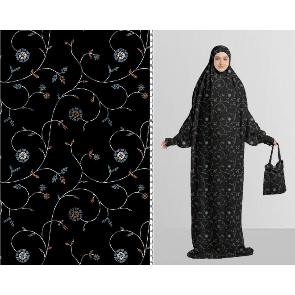 [COD] Mukenah Motif Dasar Putih/Basmah Collection/Mukena Manset/Mukenah Hadramaut Terusan/Motif Cant