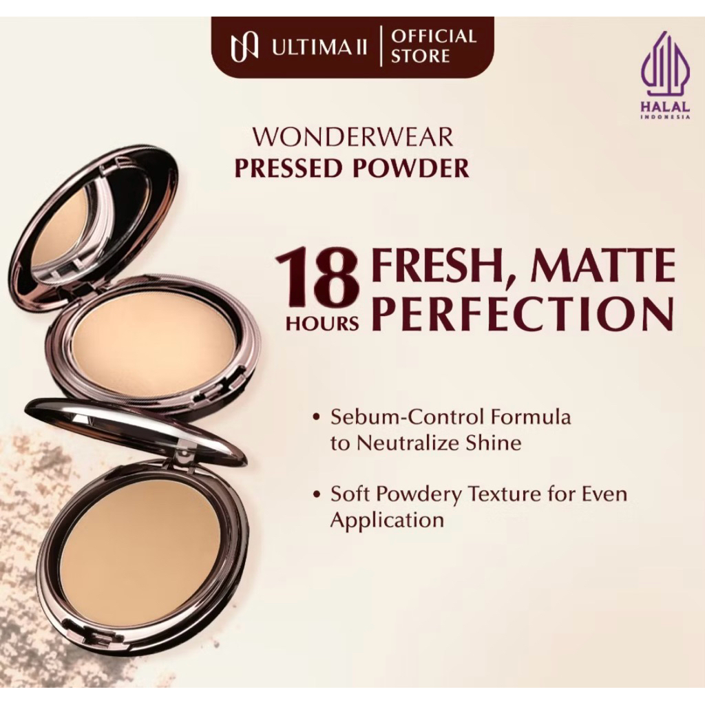 Ultima II Wonderwear Pressed Powder/ bedak padat ultima
