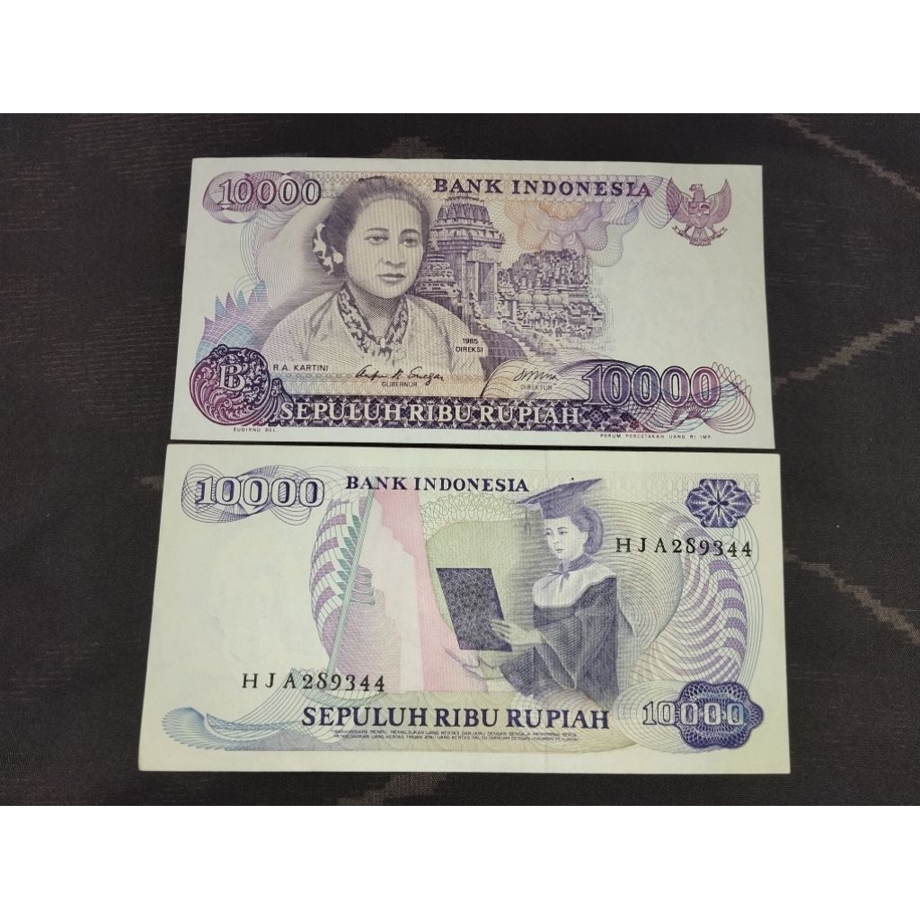 uang kertas kuno 10rb kartini