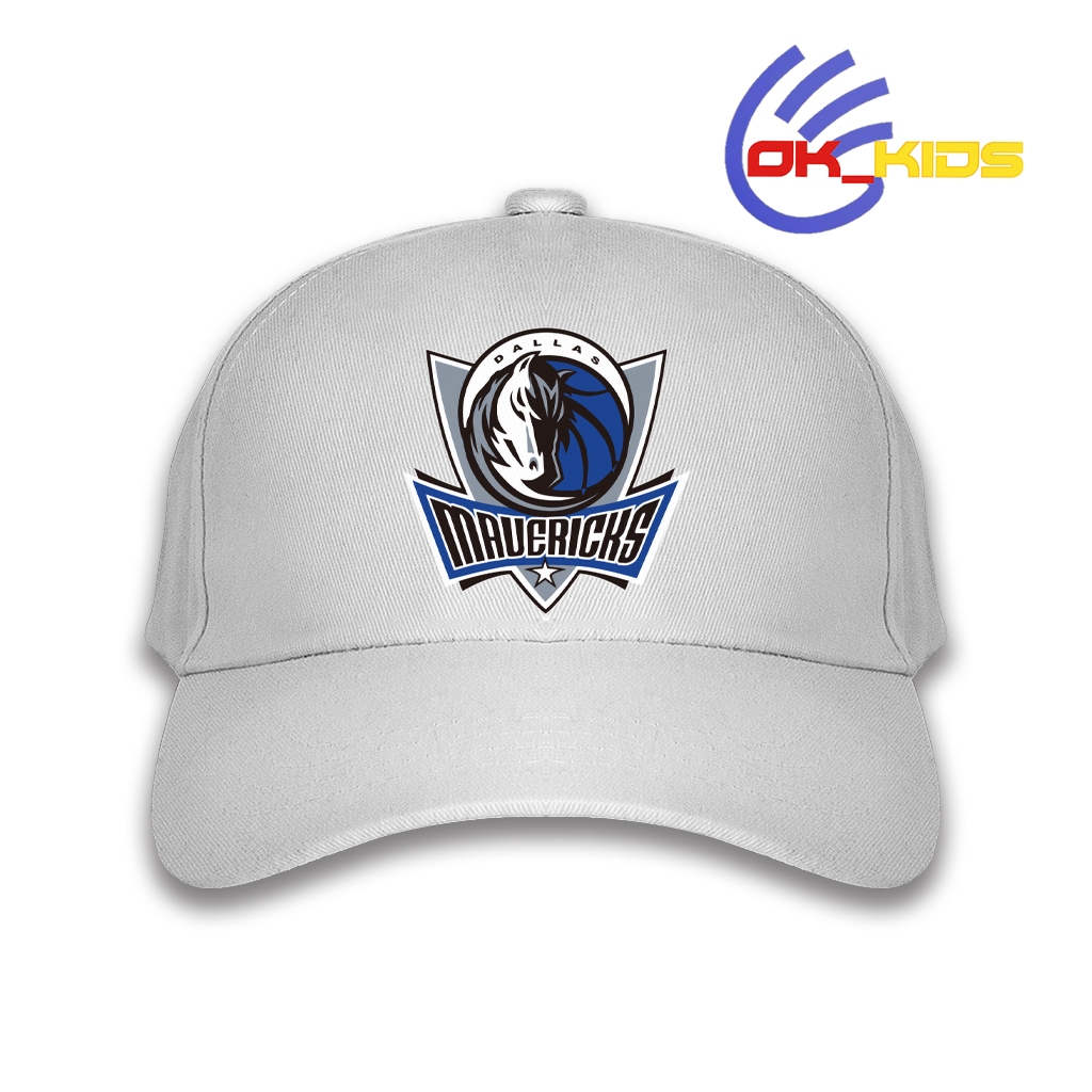 Topi Baseball Anak Dallas Mavericks Kasual Dengan Logo Tim NBA