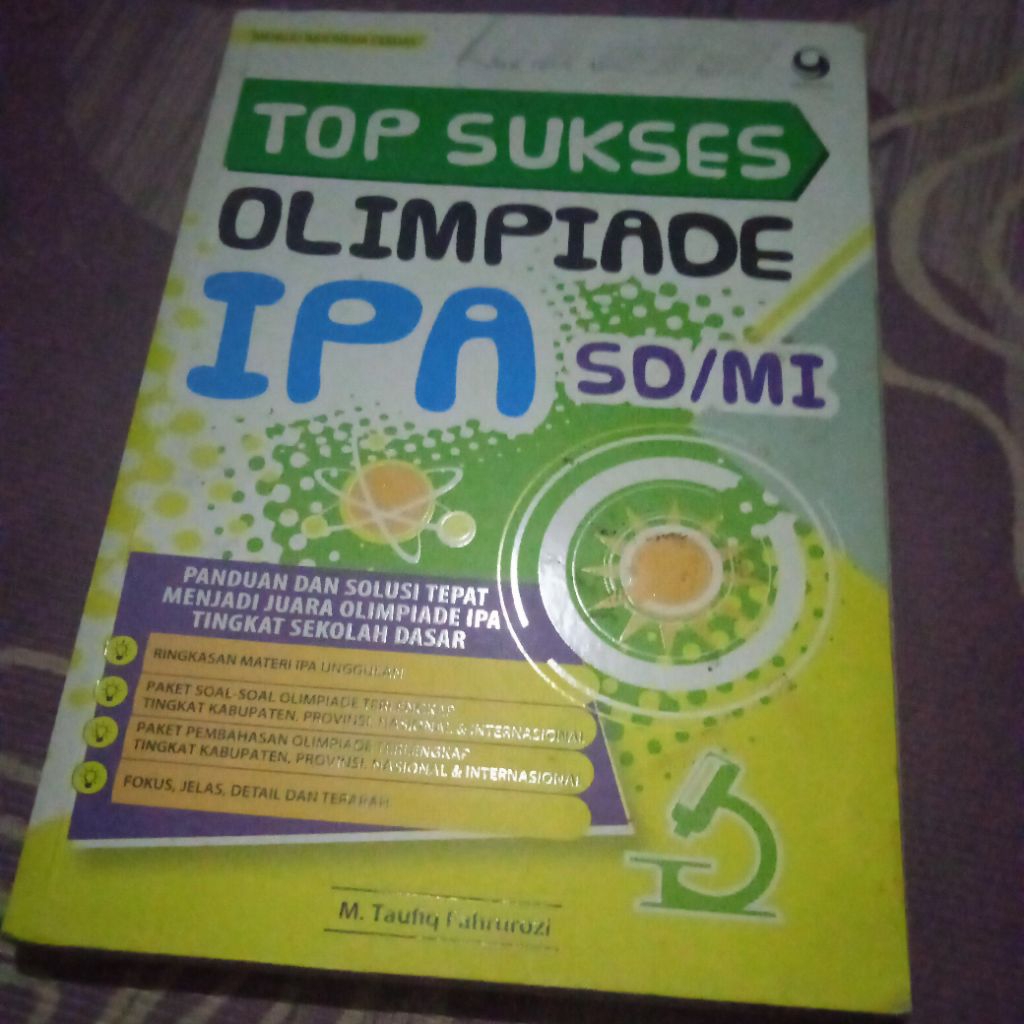buku Top Sukses Olimpiade IPA SD MI, solusi tepat menjadi juara olimpiade IPA, buku original