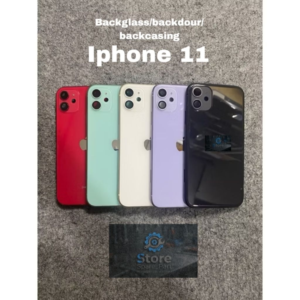 BACKGLASS/BACKDOOR/BACKCASING IPHONE 11 ORIGINAL - TUTUP BELAKANG