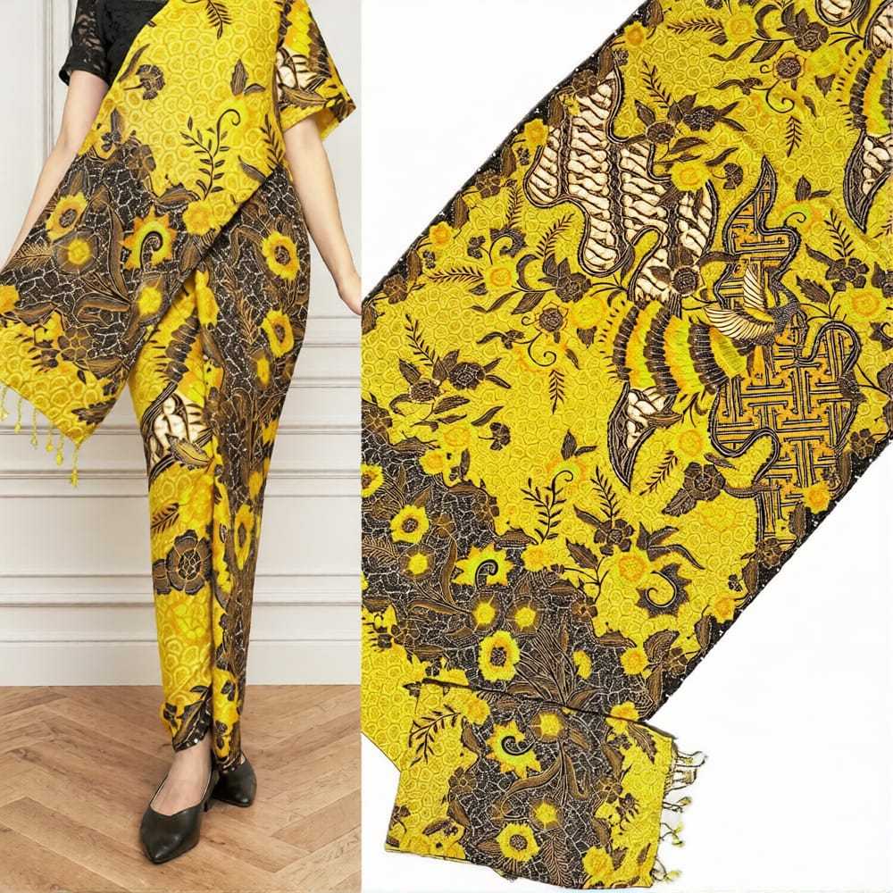 KAIN BATIK/ KAMEN Bali Wanita Set Selendang BAHAN SUTRA VISCOS / STELLAN KEBAYA WISUDA MODERN