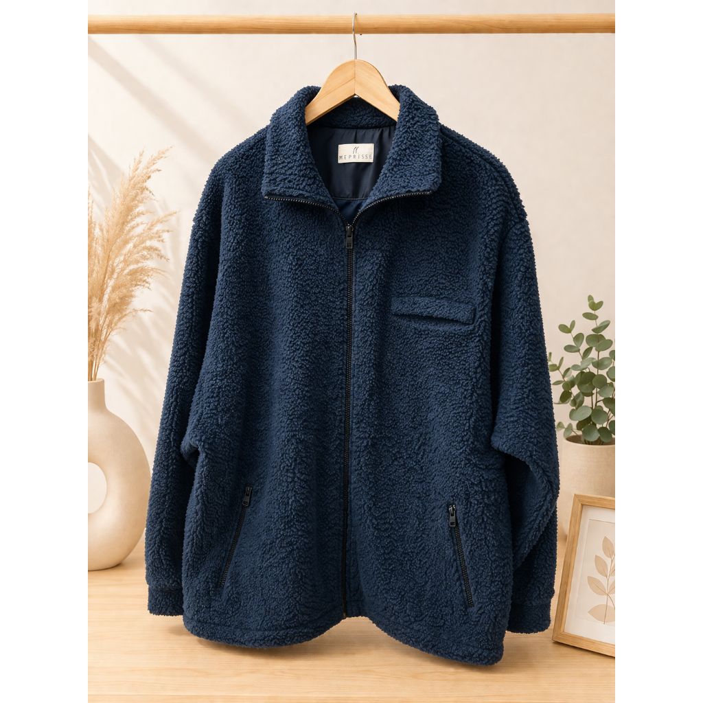 Hoodie sherpa luar dalam meprise second