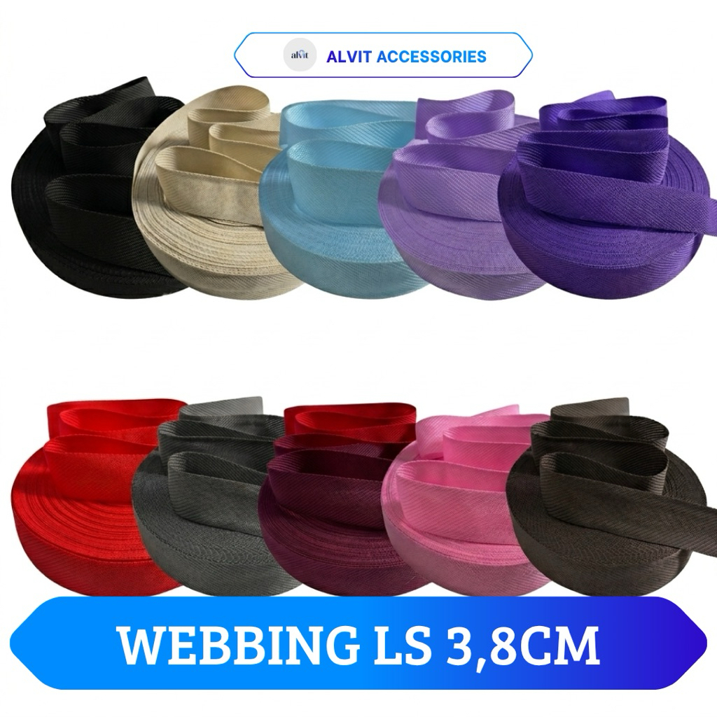 WEBBING LS 3,8CM / BISBAN 3,8CM / TALI TAS 3,8CM / BISBAN LS 3,8CM ISI 50YARD