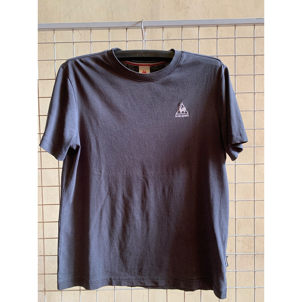 T-Shirt Kaos Le Coq Sportif France Original Katun Tebal Halus