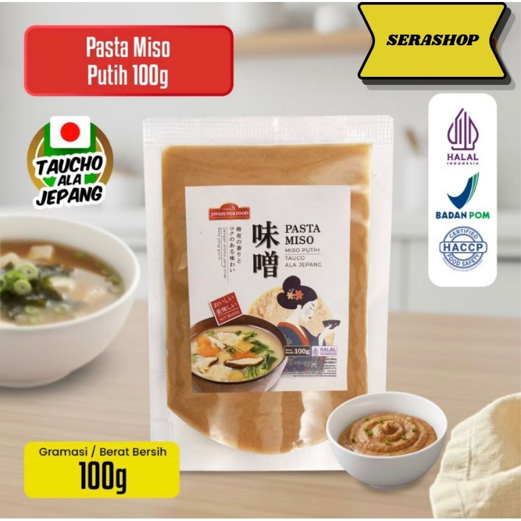 (HALAL)  PASTA MISO PUTIH JAVA SUPER FOOD 100GR / TAUCO ALA JEPANG UNTUK MISO SOUP RAMEN UDON / MISO