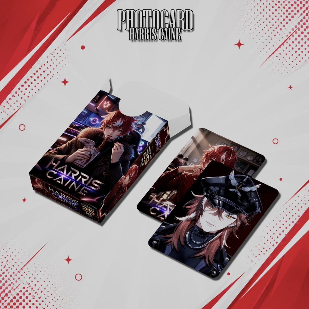 PHOTOCARD SET HARRIS CAINE VTUBER EOS 310 GSM PREMIUM