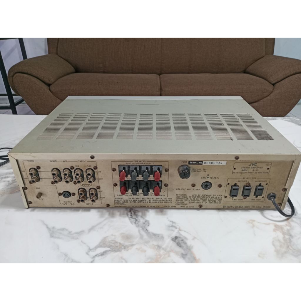 amfli JVC A-X3 Kondisi Normal dan masih Original , wat besar(460W). Amfli vintage,,, Sura gak perlu 