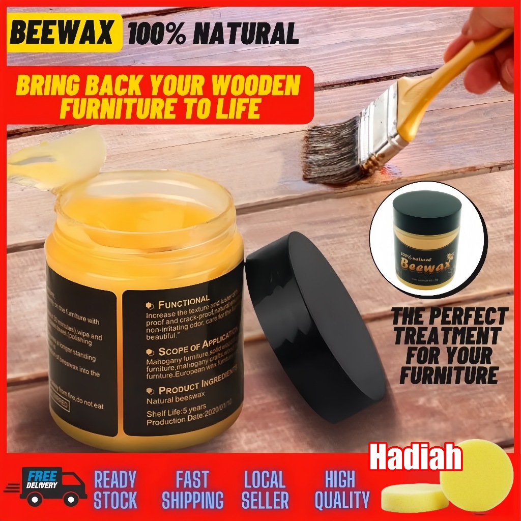 Beeswax pengkilat lantai kayu 80g cat kayu mengkilap pembersih lantai kayu Penghilang Kusam Kotor Be