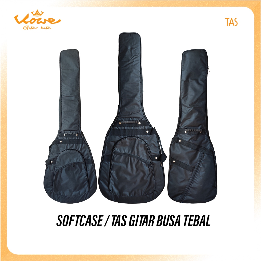 Softcase Gitar Akustik Jumbo / Tas Gitar Akustik Jumbo Spon Tebal