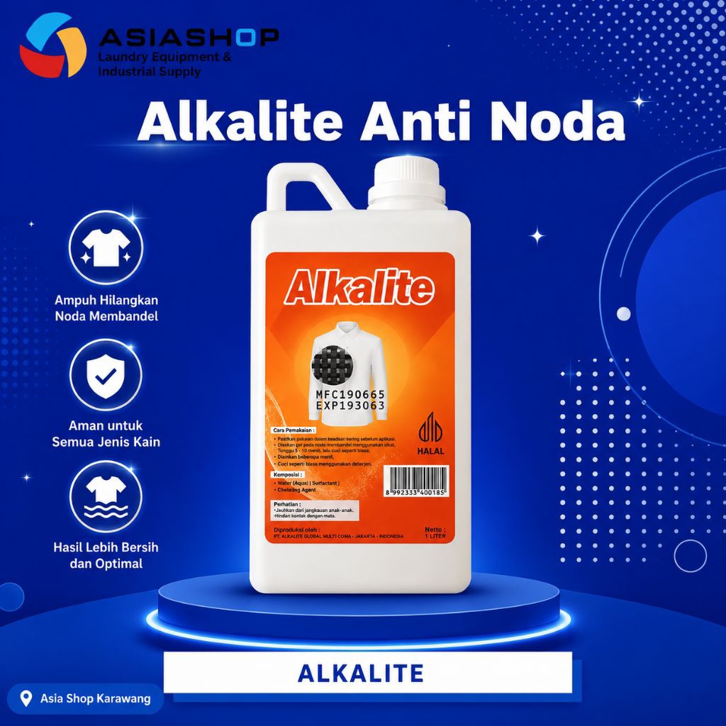 Alkalite Penghilang Noda 1 Liter - Pembersih Kuat Untuk Cucian Hilangkan Noda Bandel