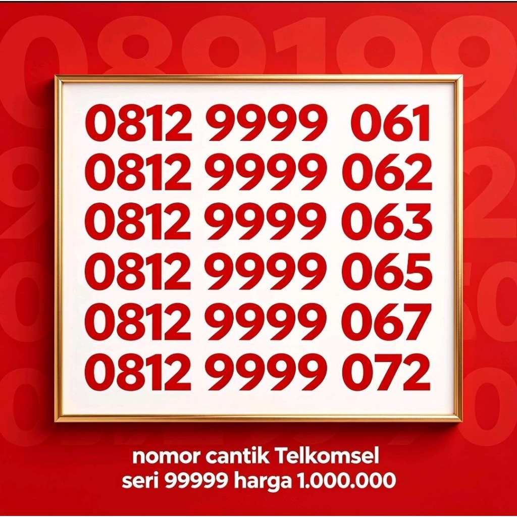 TELKOMSEL SERI 99999