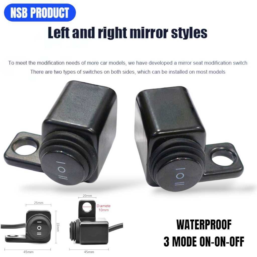 Saklar Lampu Tembak Spion Motor Universal Nmax Aerox Vario Beat Scoopy Xmax Biled Foglamp Hazard Wat
