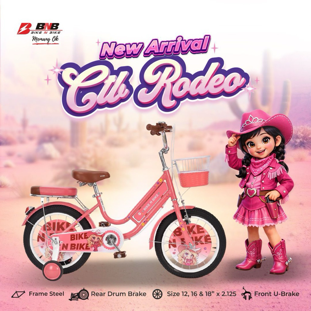 Sepeda Anak BNB 16 inch Rodeo
