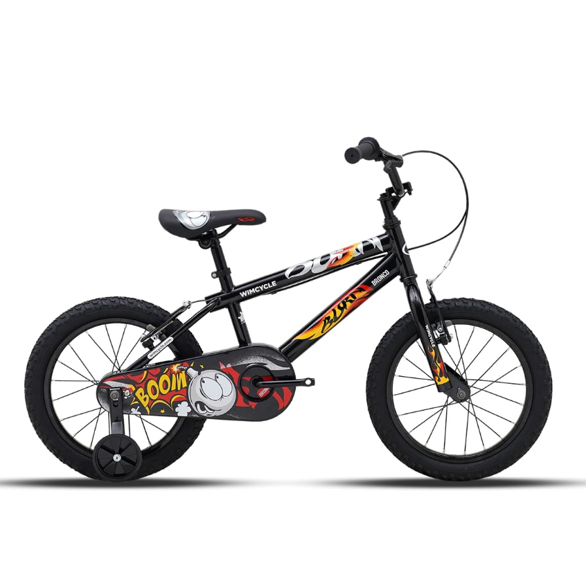 sepeda anak bmx wimcycle bronco burn 16 x 2.125 usia 4 - 6 tahun laki-laki