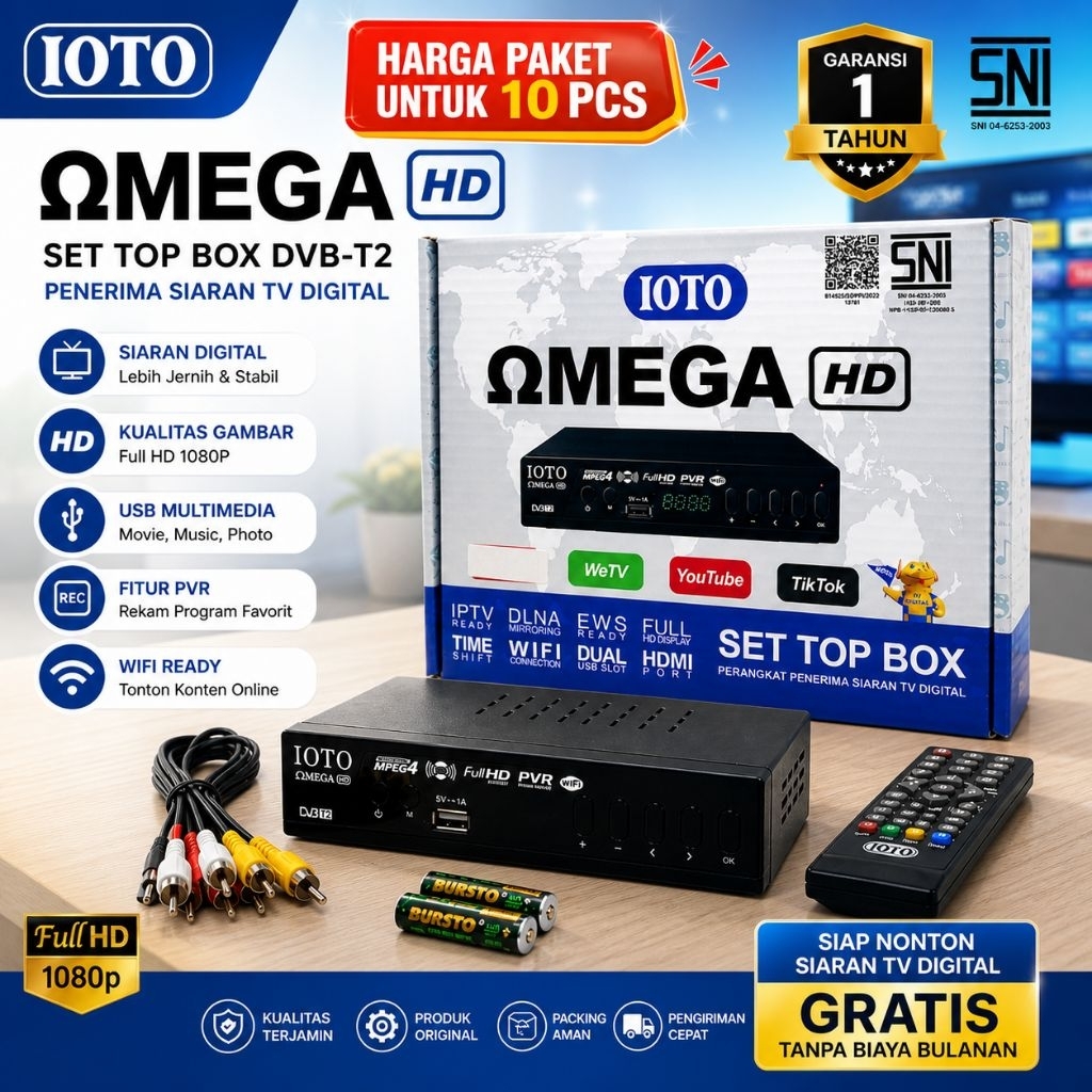 IOTO OMEGA SET TOP BOX HD