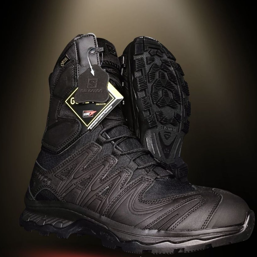 Sepatu Tactical PDL Black Boots Salomon 8 Inch