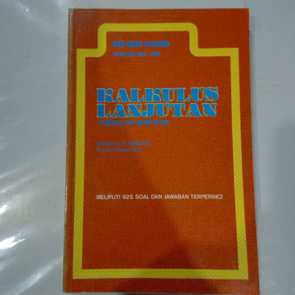 Buku SERI SCHAUM KALKULUS LANJUTAN - MURRAY R SPIEGEL