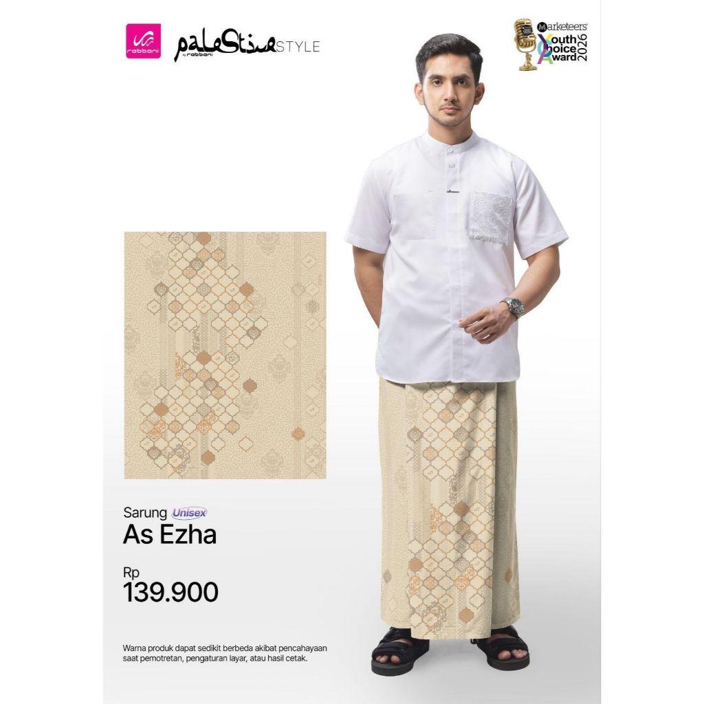 Rabbani - Sarung AS Ezha - Sarung Motif Rabbani - Sarung Rabbani - Palestine Style