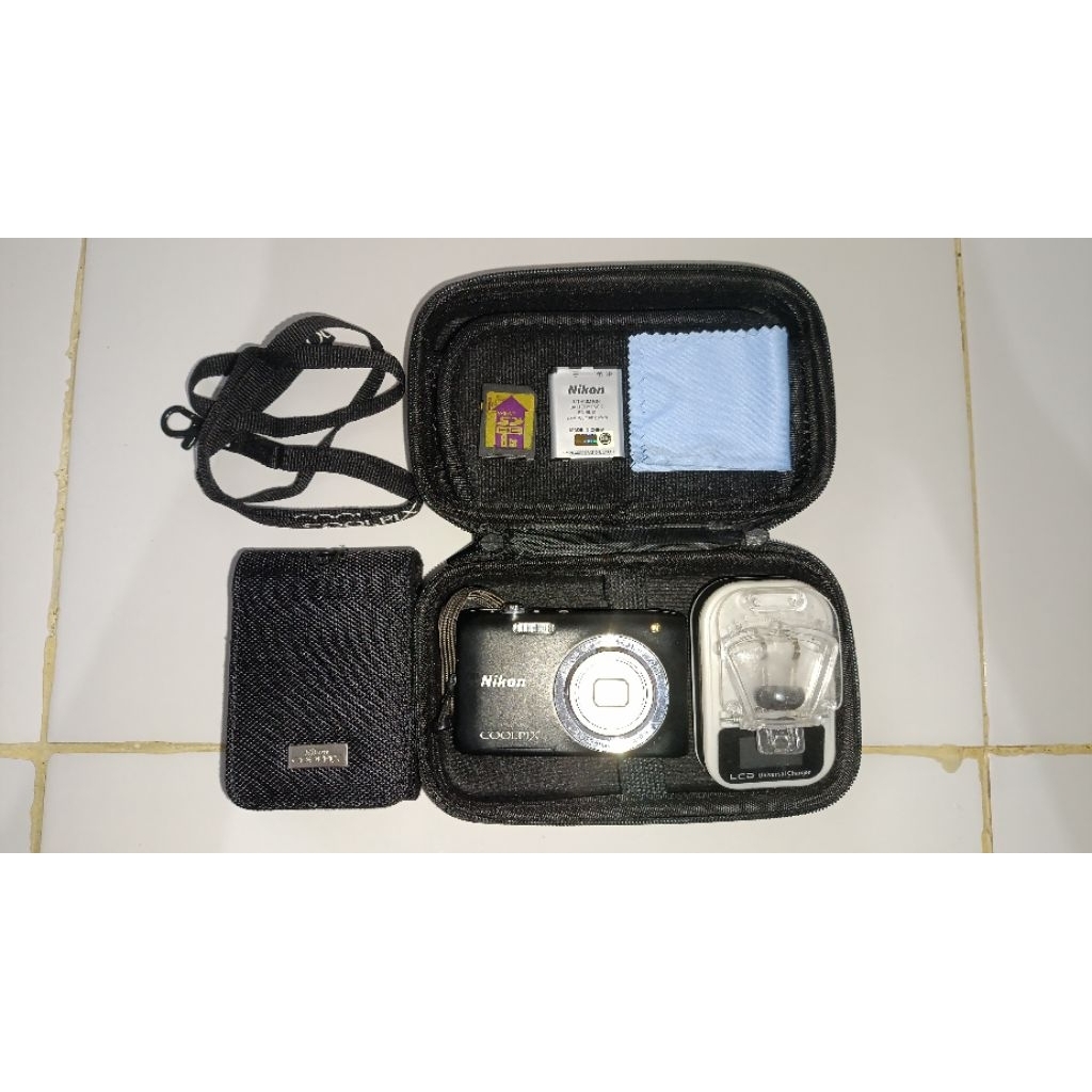 Kamera Digicam Retro Vintage Nikon Coolpix S2800 Black