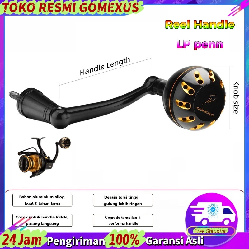 Gomexus Power Handle 65mm Untuk Penn Battle II & III Conflict Spinfisher Handle Reel Spinning Pancin