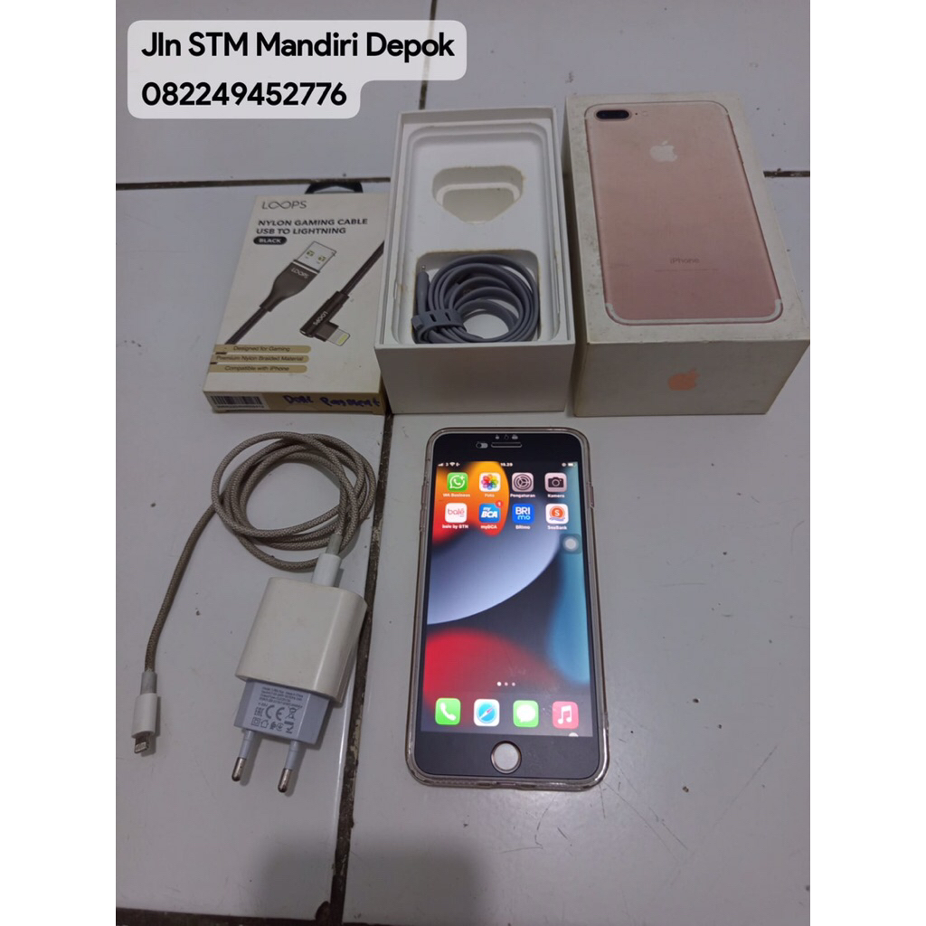 IP 7 PLUS 128GB FULLSET ALL OPERATOR