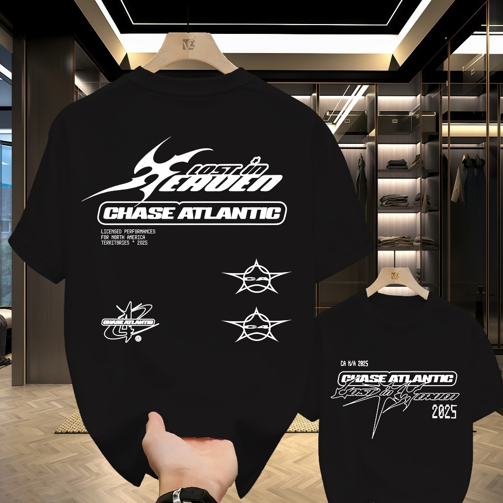 Chase Atlantic Lost di Eropa dan Inggris Tour 2026 T-Shirts Pria Hip Hop Rock Band Pakaian T-shirt P