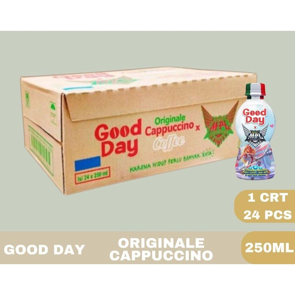 Good Day Originale Cappuccino 250ml - 1 Dus (Isi 24 Botol)