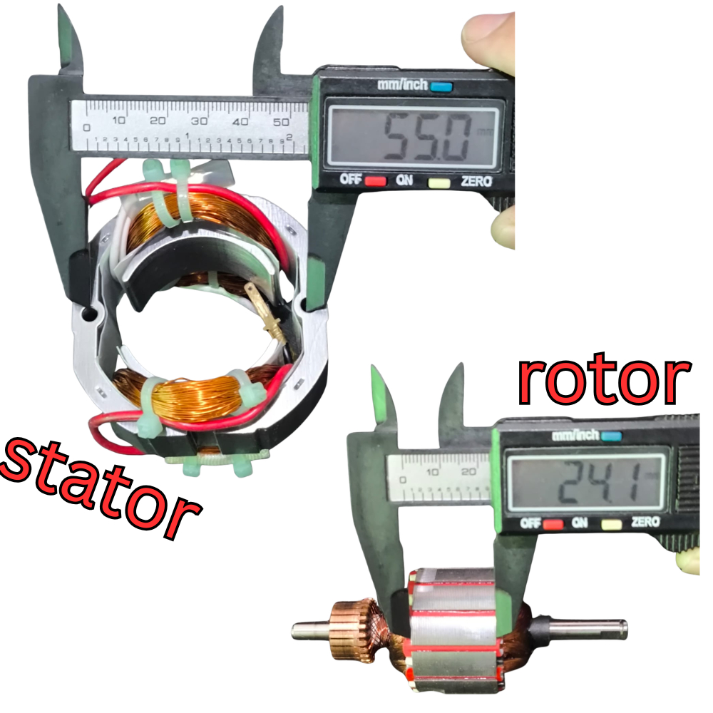 DINAMO SET MITOCHIBA CH200 + GEAR CHOPPER CH 200 MOTOR MESIN BLENDER ROTOR STATOR