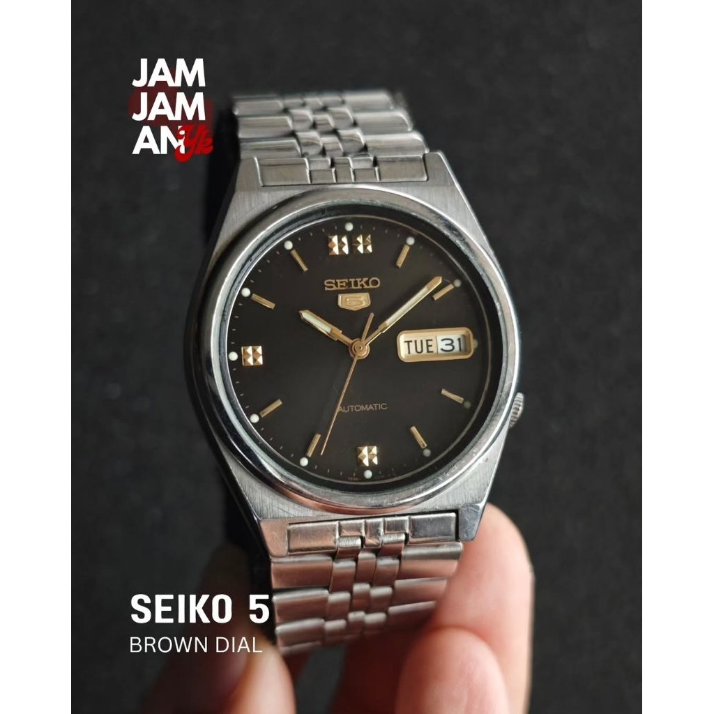 Seiko 5 Brown Dial Automatic 7009