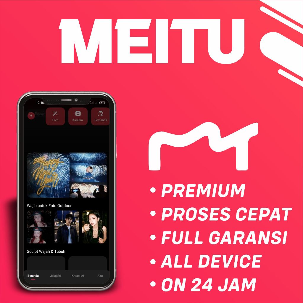 MEITU PREM FULL GARANSI BULANAN | IOS DAN ANDROID | TERMURAH | BERGARANSI | PREMIUM
