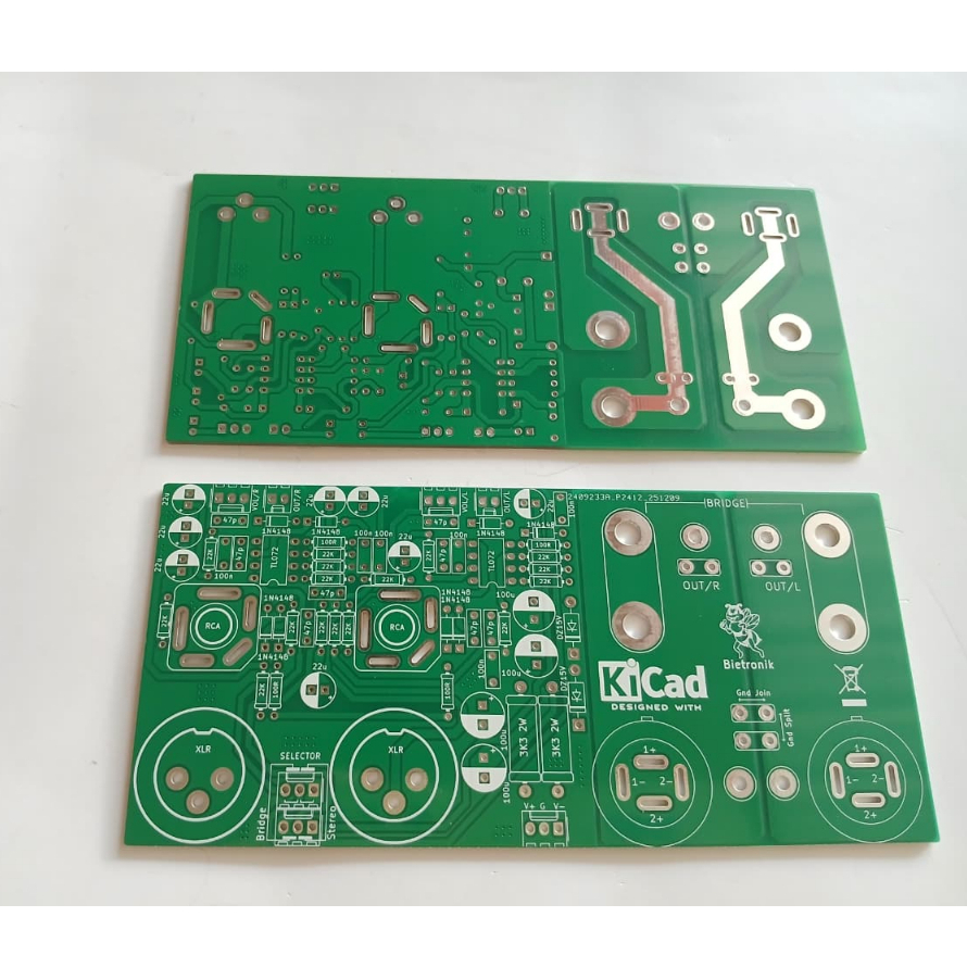 pcb input balance panel belakang box power dobel layer