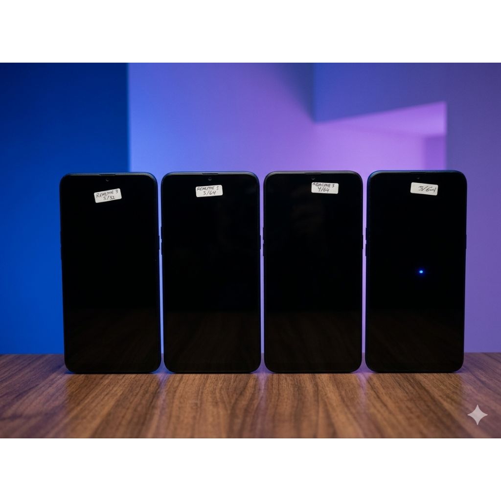 MESIN HP REALME 3 UNIT RAM (3/32GB,3/64GB,4/64GB) TESTED NOPOLA 99% NORMAL