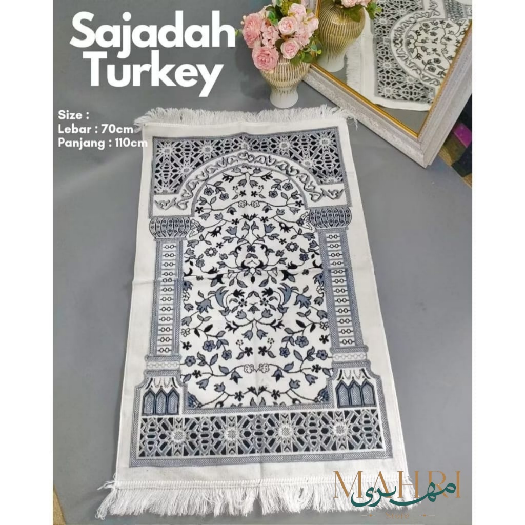 ajadah Turkey Premium Tebal | Sajadah Import Original Saudi | Sajadah Nyaman untuk Sholat
