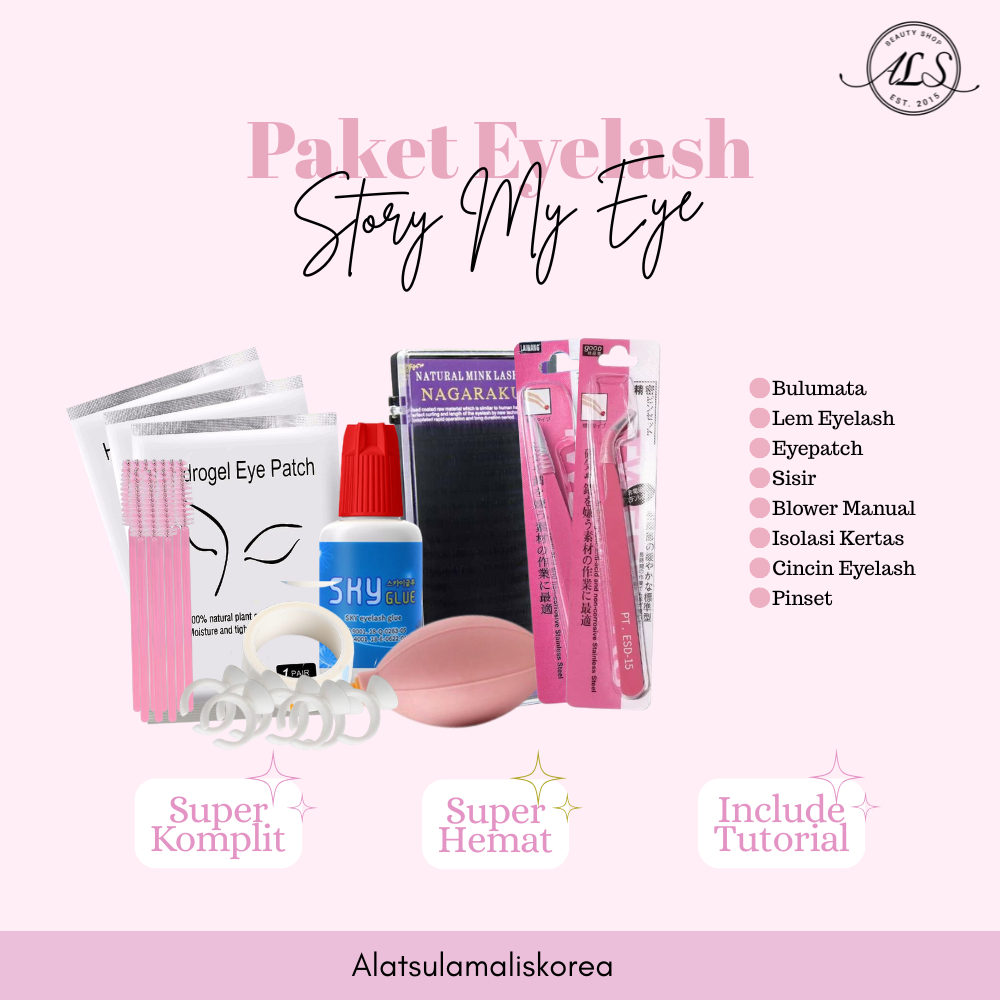 PAKET EYELASH EXTENSION KOMPLIT NAGARAKU
