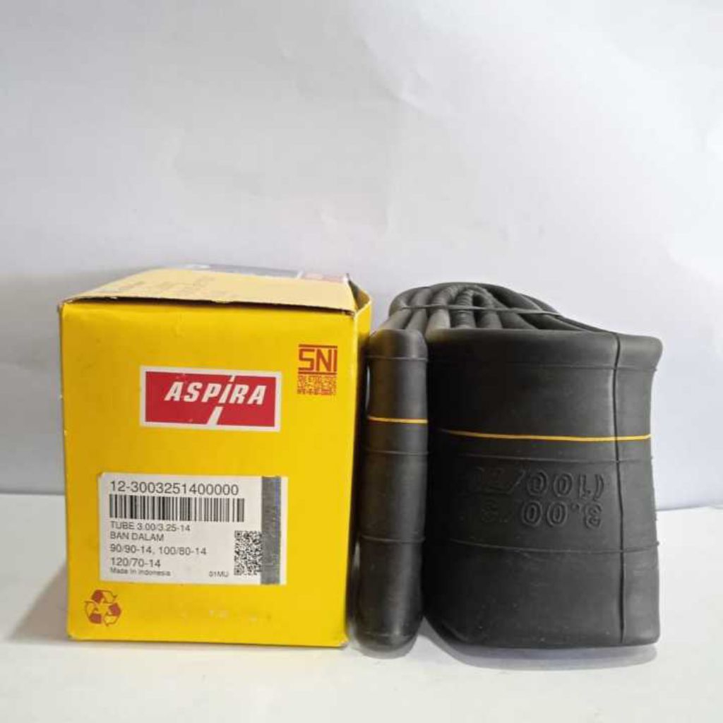 ban dalam Aspira ring 14 3.00 -3.25 14 untuk Ban motor ukuran 90/90 100 /80 14, 110 /80 14 dan 120/7