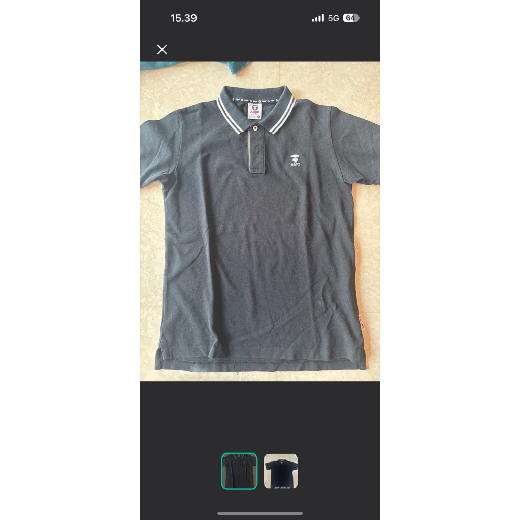 aape size M polo shirt