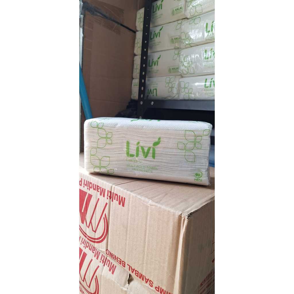 Tisu Livi Smart Multifold Towel | Livi Hand Towel Hijau 150's