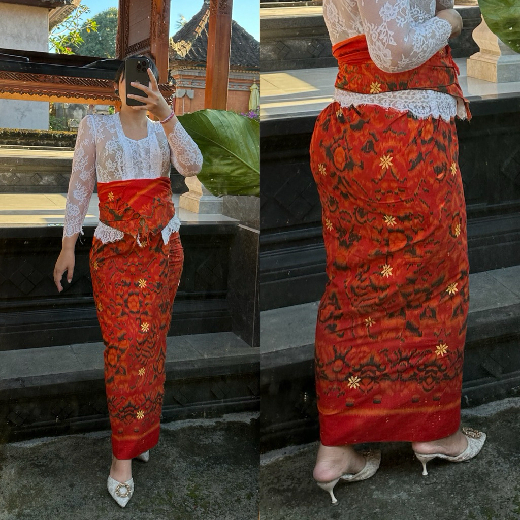 Kamen endek katun tretes benang emas