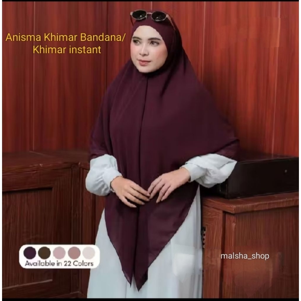 Khimar syar'i bandana/Anisma khimar bandana/khimar bandana/khimar instan/hijab syar'i/hijab syar'i i