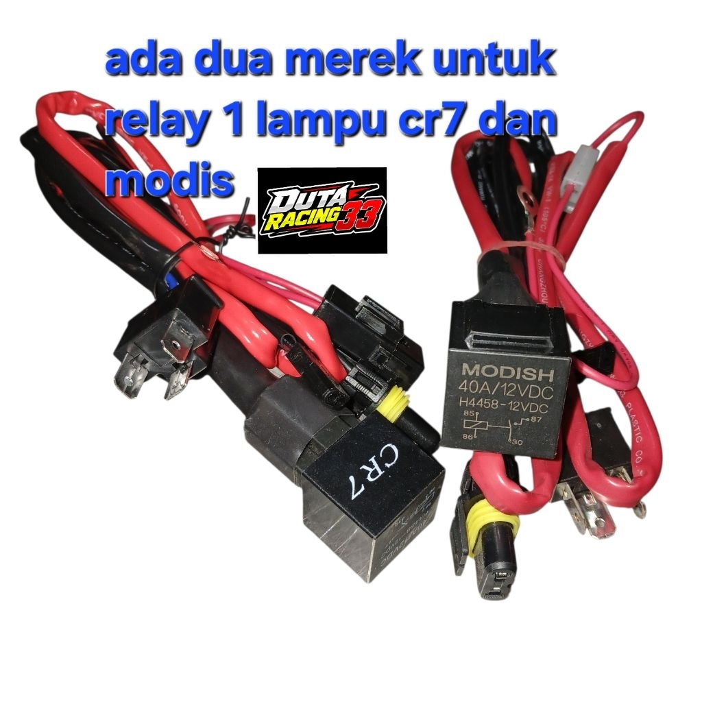 kabel relay set  kabel relay lampu biled premium universal motor mobil