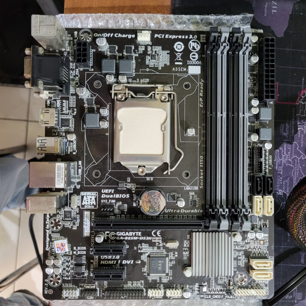 Motherboard socket 1150 B85 4slot ram