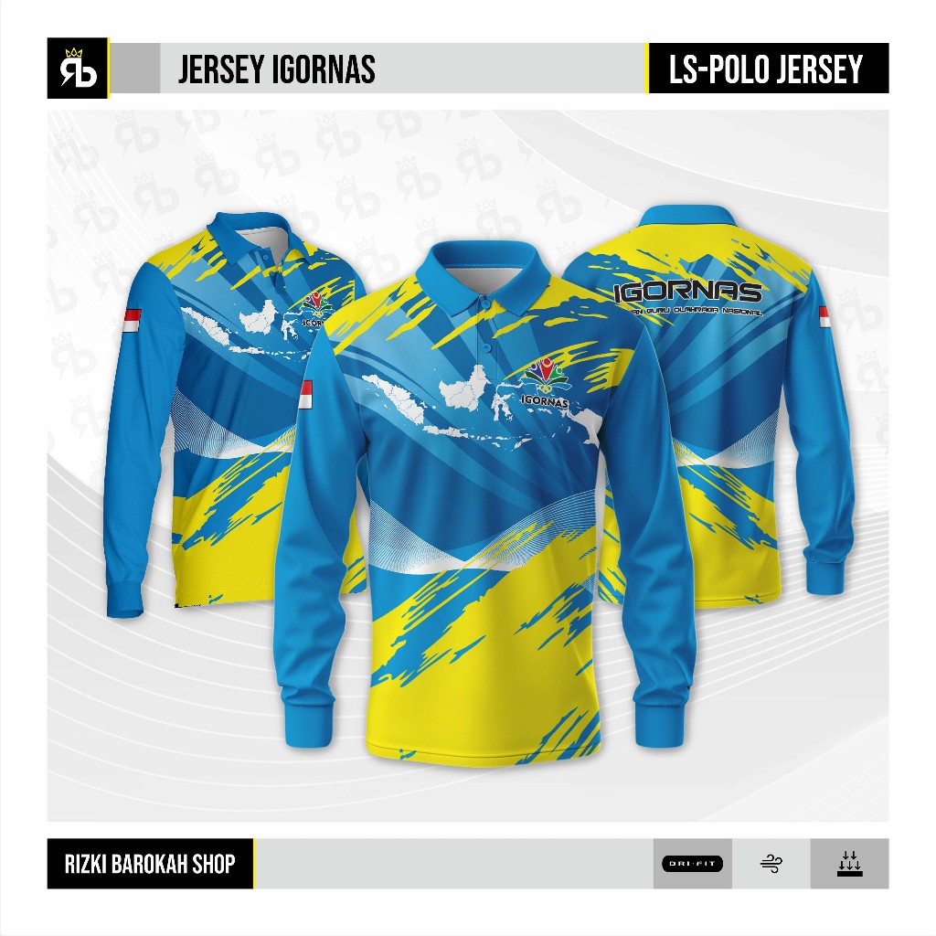 WANGKI IGORNAS PANJANG / JERSEY IGORNAS / WANGKI LENGAN PANJANG/ BAJU OLAHRAGA / BAJU SANTAI