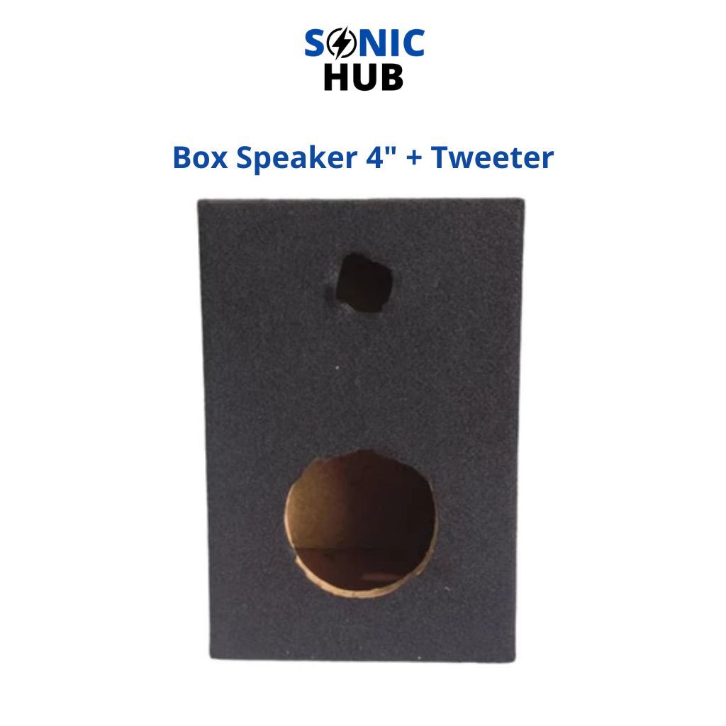 Box Speaker 4 Inch Plus Lubang Tweeter MDF