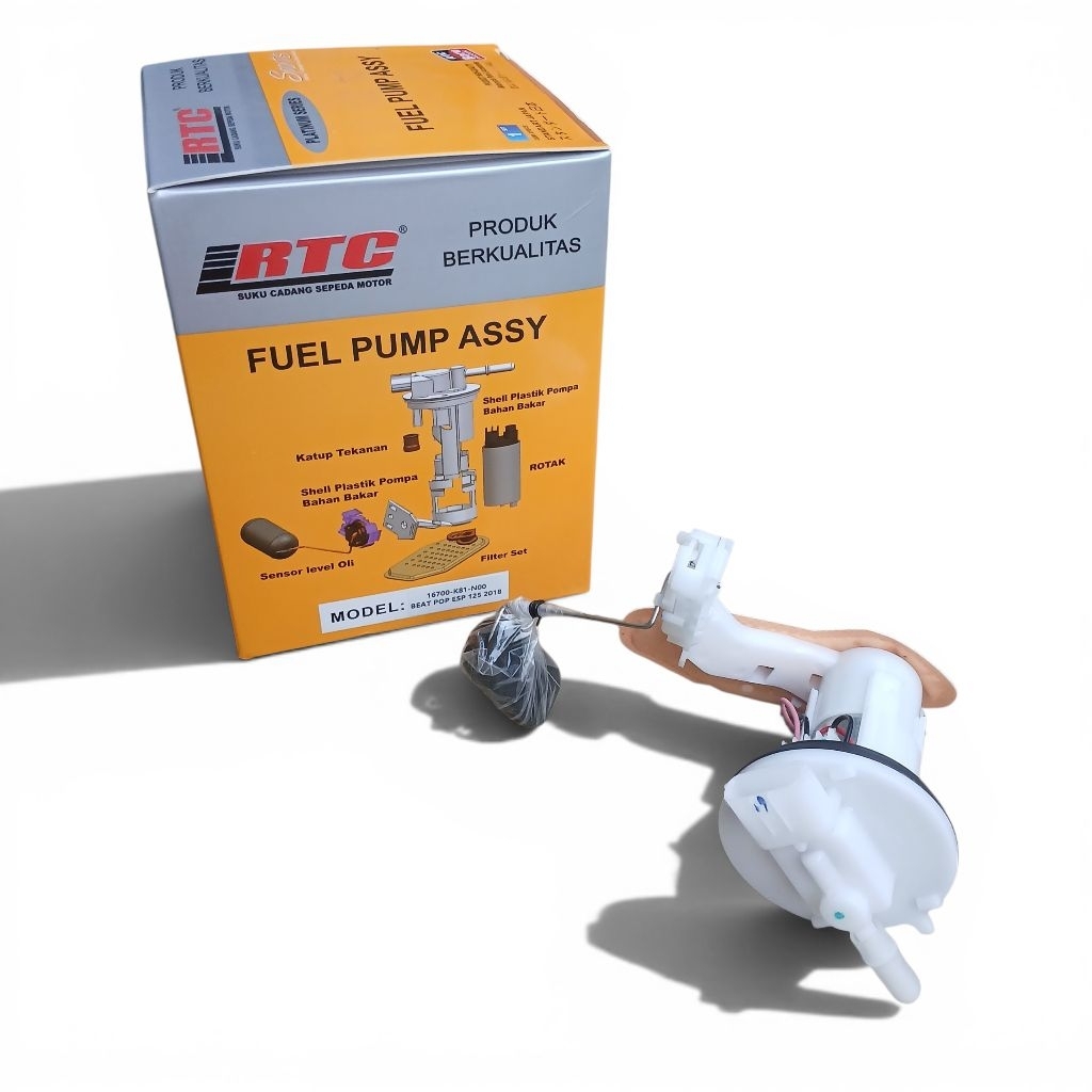 RTC FUEL PUMP ASSY BEAT POP (K81/K44)-BEAT FI-BEAT SPORTY-BEAT STREET ESP-SCOOPY FI BERKUALITAS BERG
