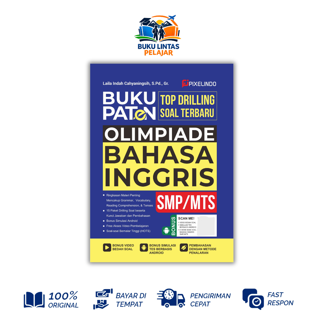 Buku Paten Drilling Soal Olimpiade Bahasa Inggris SMP/MTS - Pixelindo